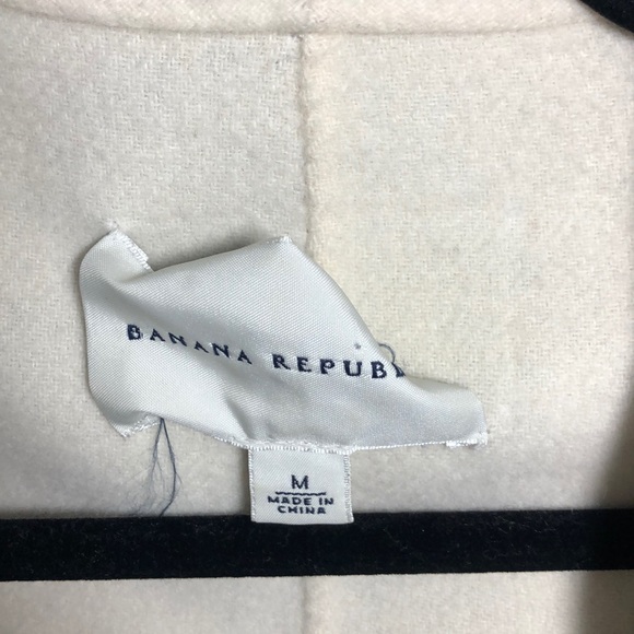 Banana Republic grey and cream soft wool jacket M - Picture 4 of 5